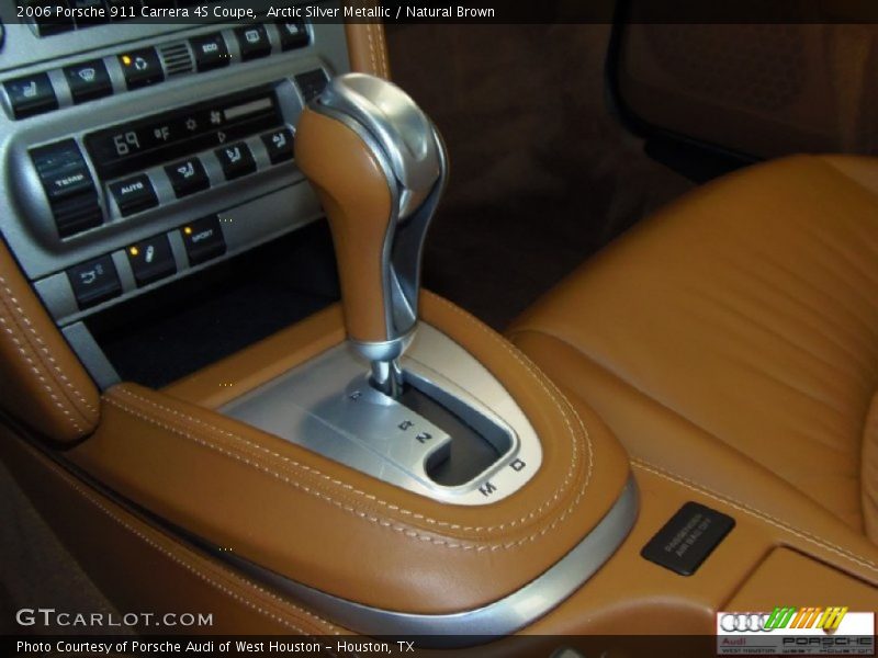 Arctic Silver Metallic / Natural Brown 2006 Porsche 911 Carrera 4S Coupe