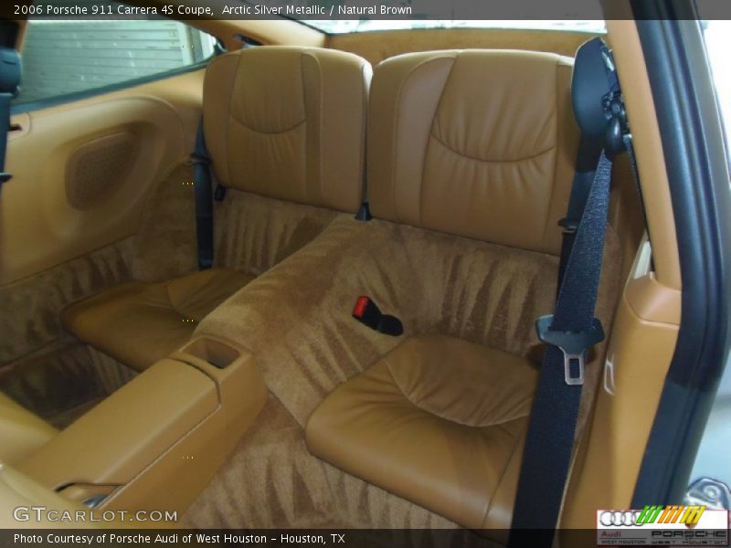 Arctic Silver Metallic / Natural Brown 2006 Porsche 911 Carrera 4S Coupe