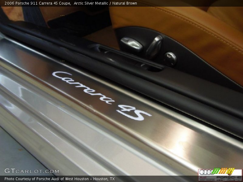 Arctic Silver Metallic / Natural Brown 2006 Porsche 911 Carrera 4S Coupe