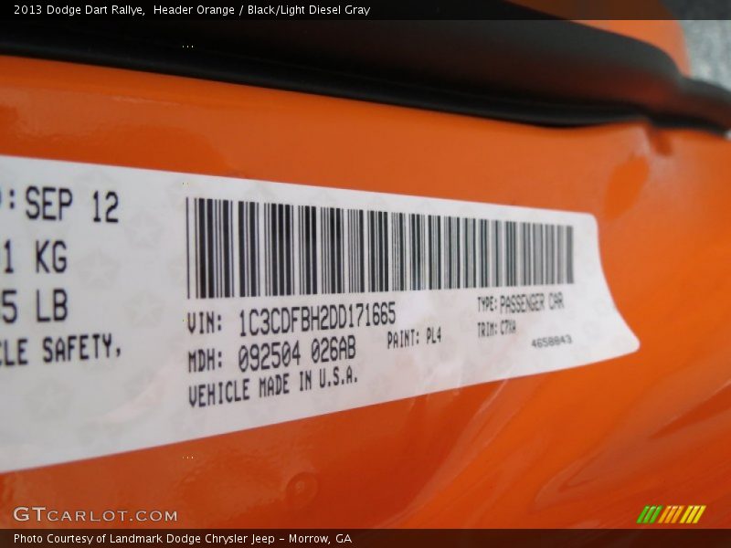 PL4 - 2013 Dodge Dart Rallye