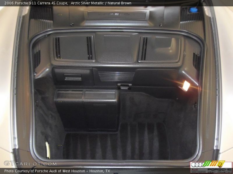 Arctic Silver Metallic / Natural Brown 2006 Porsche 911 Carrera 4S Coupe
