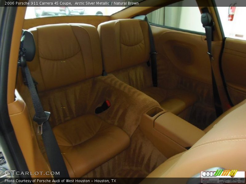 Arctic Silver Metallic / Natural Brown 2006 Porsche 911 Carrera 4S Coupe