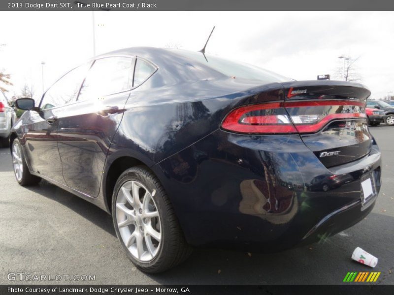 True Blue Pearl Coat / Black 2013 Dodge Dart SXT