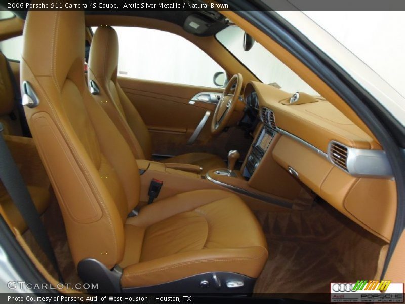Arctic Silver Metallic / Natural Brown 2006 Porsche 911 Carrera 4S Coupe