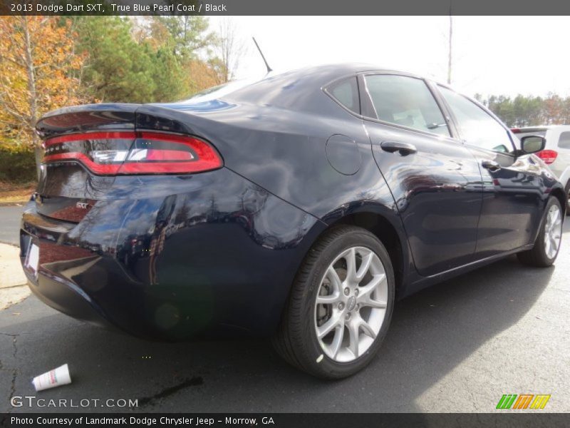 True Blue Pearl Coat / Black 2013 Dodge Dart SXT