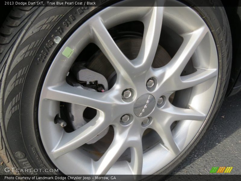 True Blue Pearl Coat / Black 2013 Dodge Dart SXT
