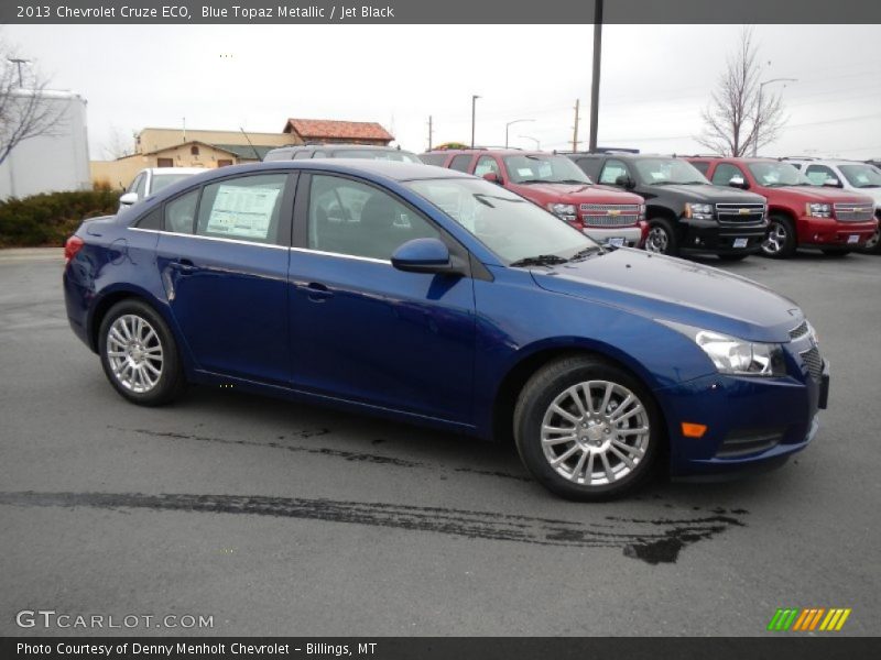 Blue Topaz Metallic / Jet Black 2013 Chevrolet Cruze ECO