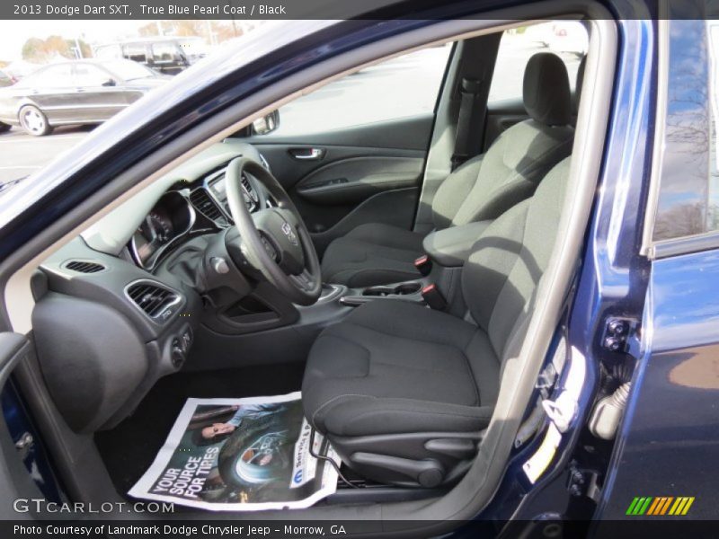 True Blue Pearl Coat / Black 2013 Dodge Dart SXT