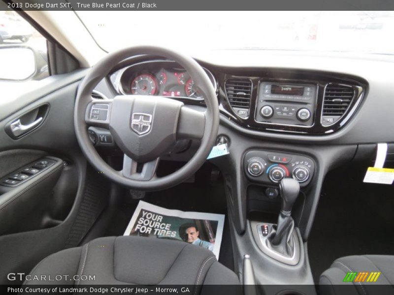 True Blue Pearl Coat / Black 2013 Dodge Dart SXT
