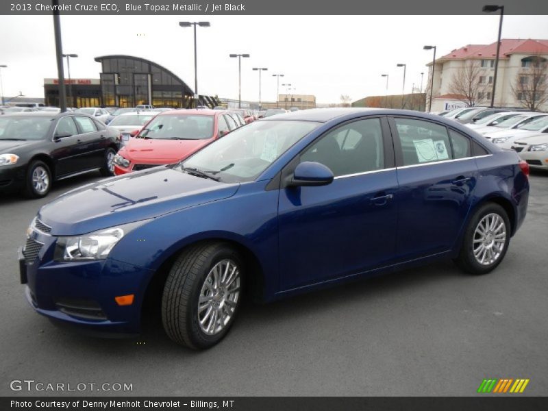 Blue Topaz Metallic / Jet Black 2013 Chevrolet Cruze ECO