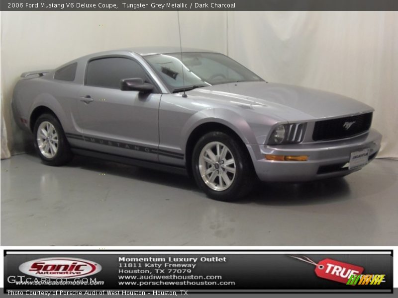 Tungsten Grey Metallic / Dark Charcoal 2006 Ford Mustang V6 Deluxe Coupe