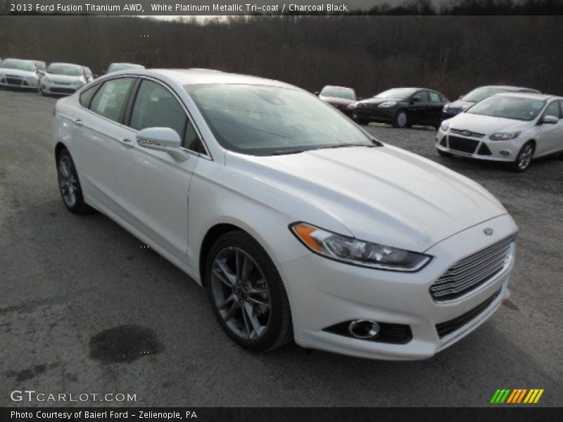 Front 3/4 View of 2013 Fusion Titanium AWD