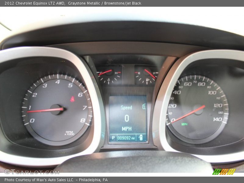 Graystone Metallic / Brownstone/Jet Black 2012 Chevrolet Equinox LTZ AWD