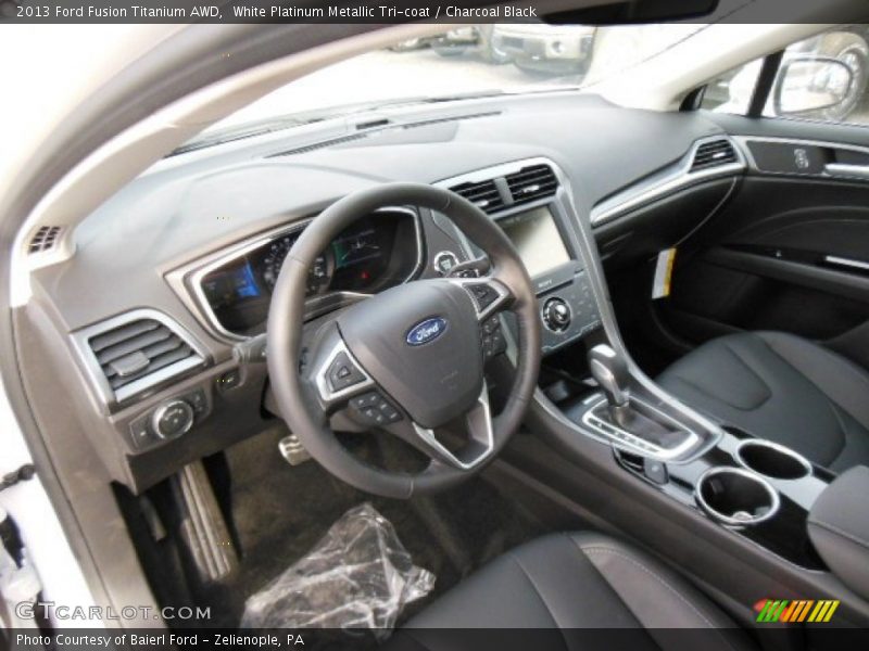  2013 Fusion Titanium AWD Charcoal Black Interior