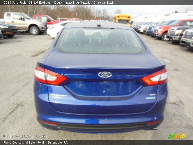 Deep Impact Blue Metallic / Charcoal Black 2013 Ford Fusion SE 1.6 EcoBoost