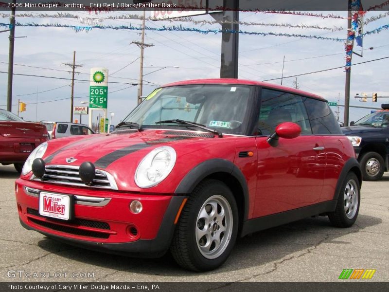Chili Red / Black/Panther Black 2006 Mini Cooper Hardtop