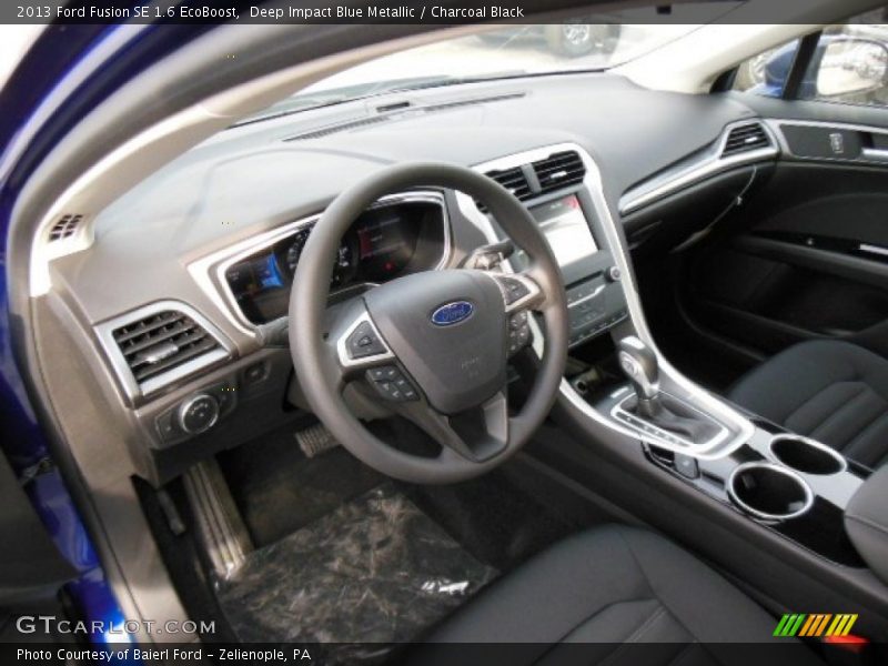 Deep Impact Blue Metallic / Charcoal Black 2013 Ford Fusion SE 1.6 EcoBoost