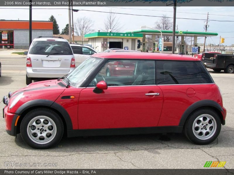 Chili Red / Black/Panther Black 2006 Mini Cooper Hardtop