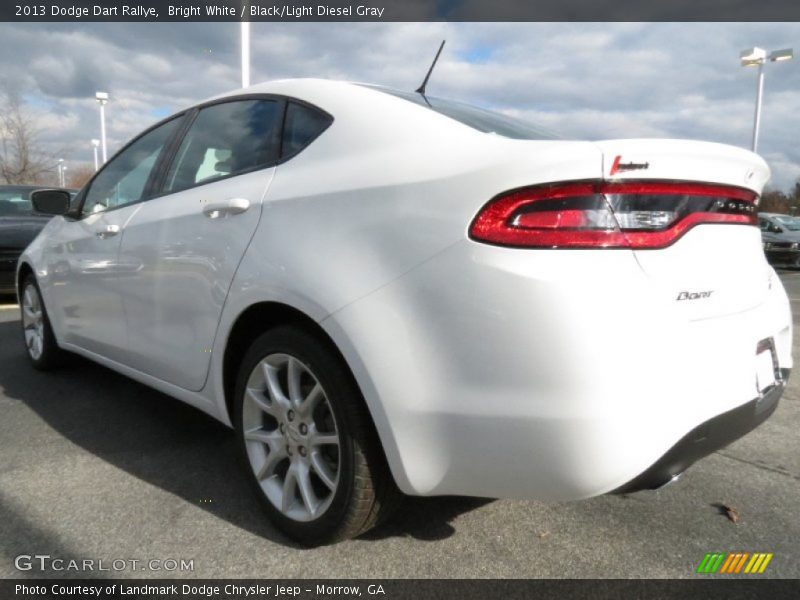 Bright White / Black/Light Diesel Gray 2013 Dodge Dart Rallye