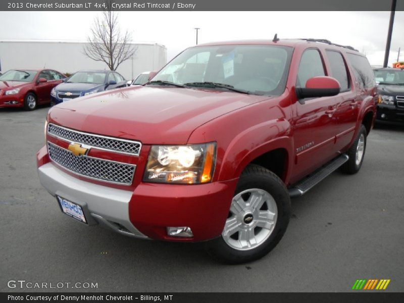 Crystal Red Tintcoat / Ebony 2013 Chevrolet Suburban LT 4x4