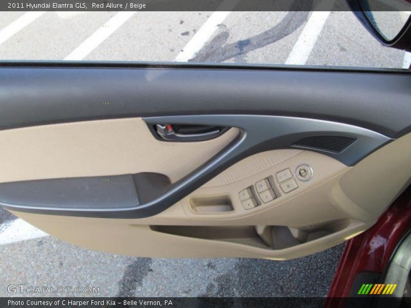 Red Allure / Beige 2011 Hyundai Elantra GLS