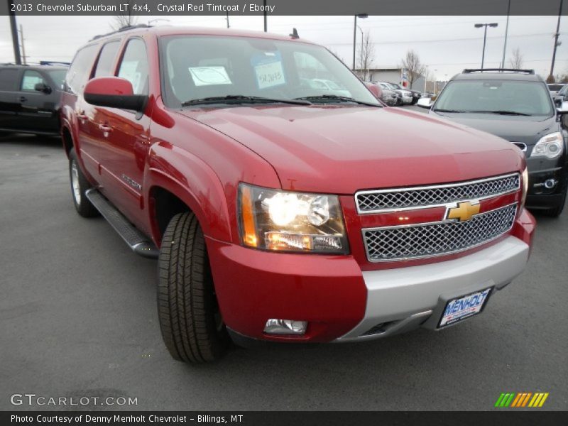 Crystal Red Tintcoat / Ebony 2013 Chevrolet Suburban LT 4x4