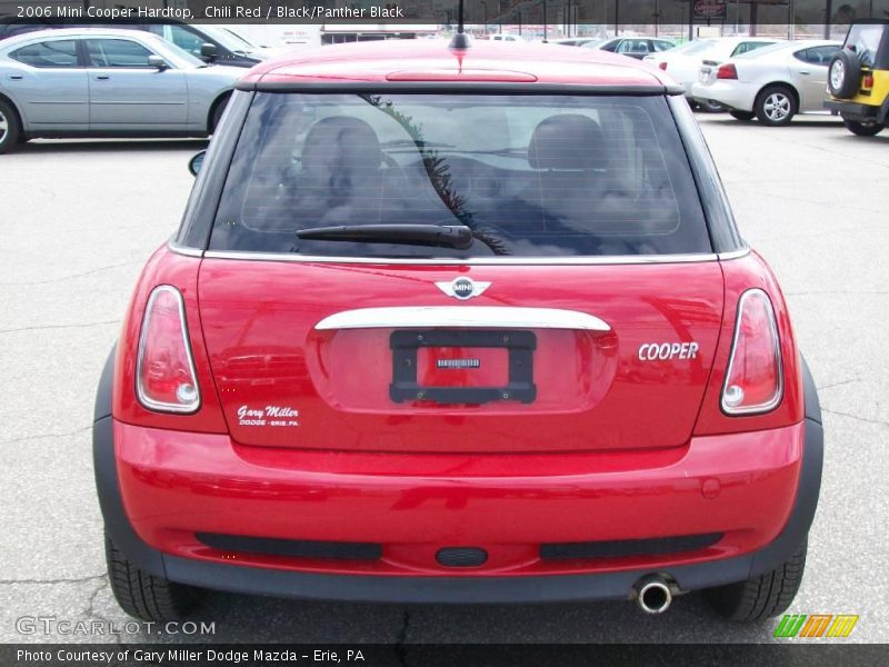 Chili Red / Black/Panther Black 2006 Mini Cooper Hardtop