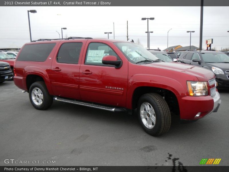 Crystal Red Tintcoat / Ebony 2013 Chevrolet Suburban LT 4x4