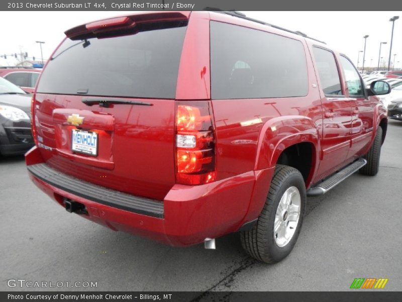 Crystal Red Tintcoat / Ebony 2013 Chevrolet Suburban LT 4x4