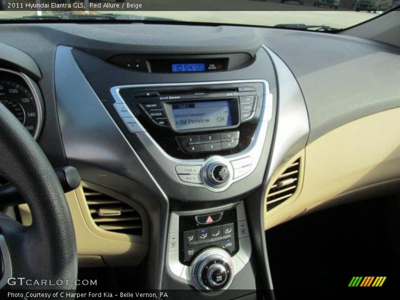 Red Allure / Beige 2011 Hyundai Elantra GLS