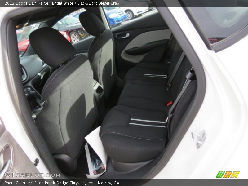 Bright White / Black/Light Diesel Gray 2013 Dodge Dart Rallye