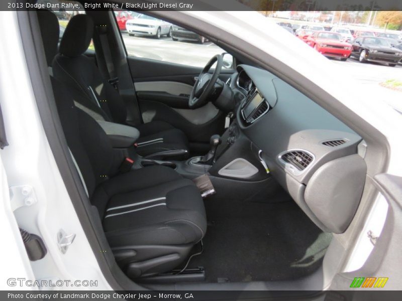 Bright White / Black/Light Diesel Gray 2013 Dodge Dart Rallye