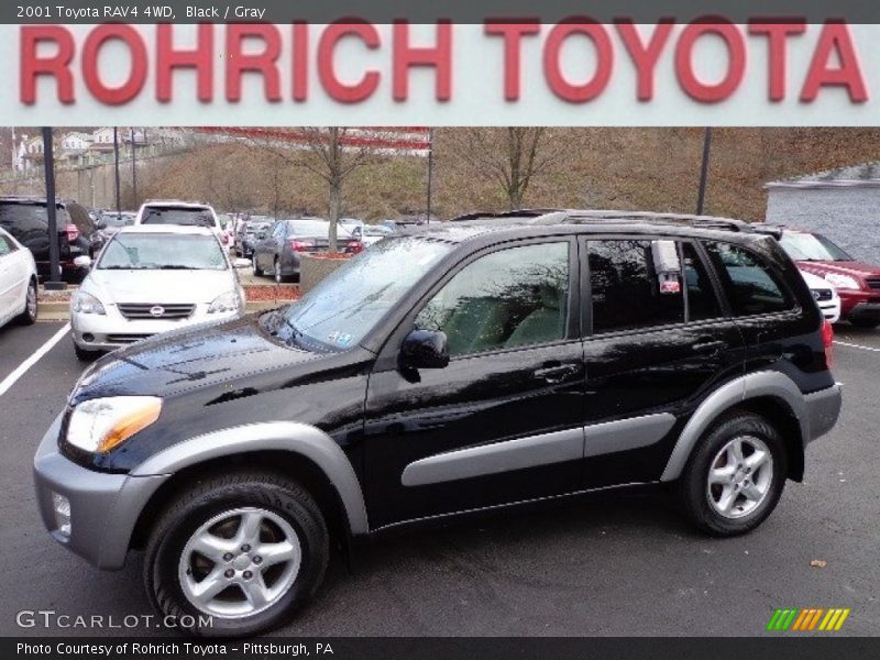 Black / Gray 2001 Toyota RAV4 4WD