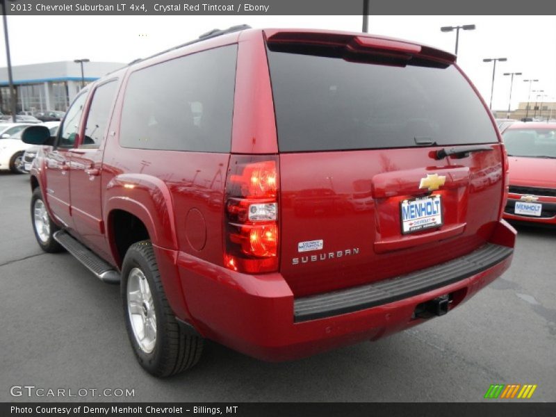 Crystal Red Tintcoat / Ebony 2013 Chevrolet Suburban LT 4x4