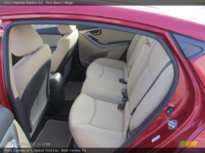 Red Allure / Beige 2011 Hyundai Elantra GLS