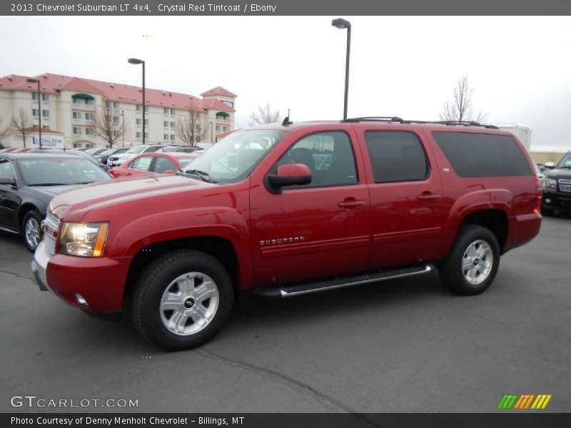 Crystal Red Tintcoat / Ebony 2013 Chevrolet Suburban LT 4x4