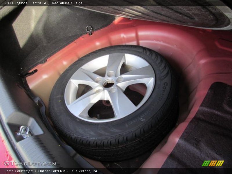 Red Allure / Beige 2011 Hyundai Elantra GLS