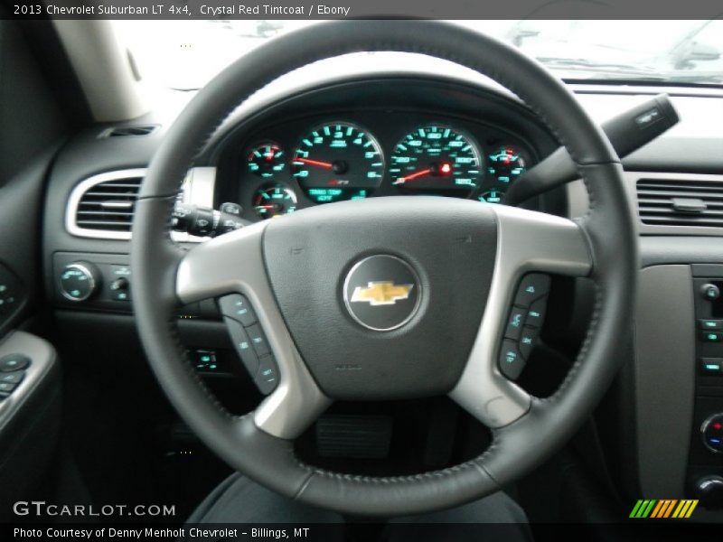 Crystal Red Tintcoat / Ebony 2013 Chevrolet Suburban LT 4x4