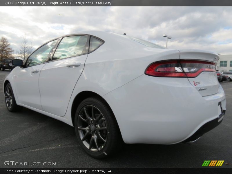 Bright White / Black/Light Diesel Gray 2013 Dodge Dart Rallye