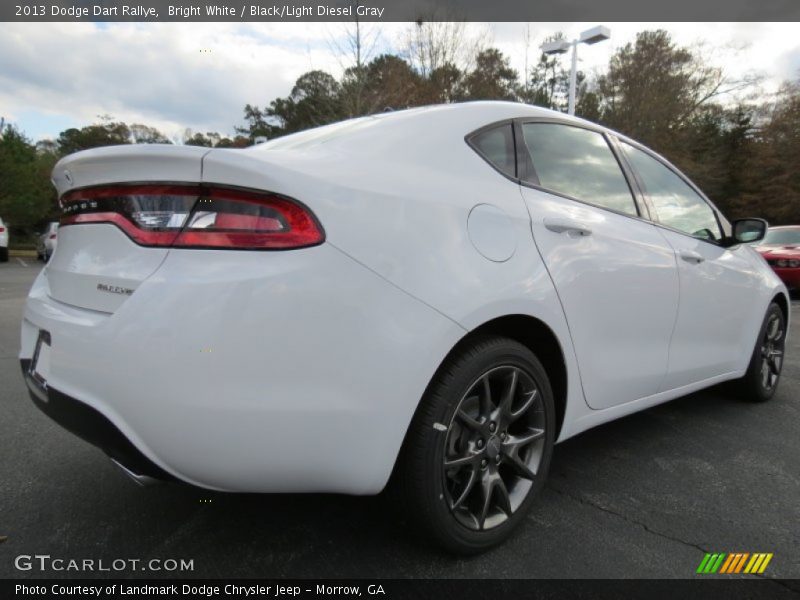 Bright White / Black/Light Diesel Gray 2013 Dodge Dart Rallye