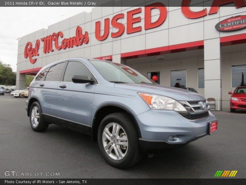 Glacier Blue Metallic / Gray 2011 Honda CR-V EX