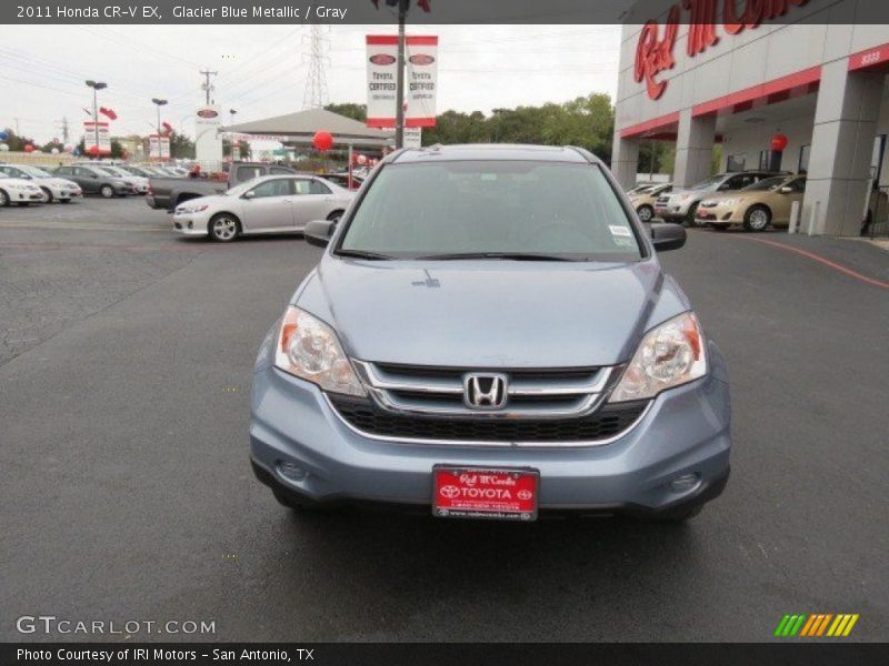 Glacier Blue Metallic / Gray 2011 Honda CR-V EX