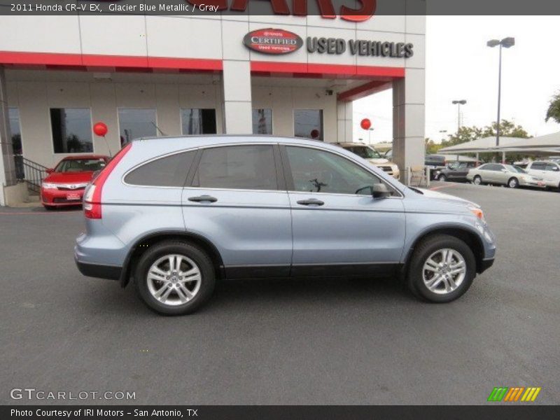 Glacier Blue Metallic / Gray 2011 Honda CR-V EX