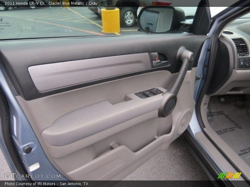 Glacier Blue Metallic / Gray 2011 Honda CR-V EX