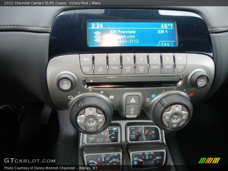 Controls of 2012 Camaro SS/RS Coupe