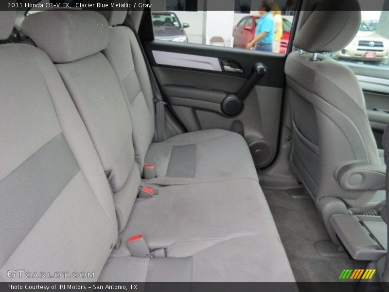 Glacier Blue Metallic / Gray 2011 Honda CR-V EX