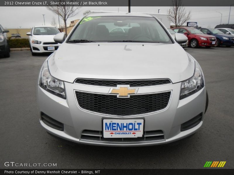 Silver Ice Metallic / Jet Black/Brick 2012 Chevrolet Cruze LT