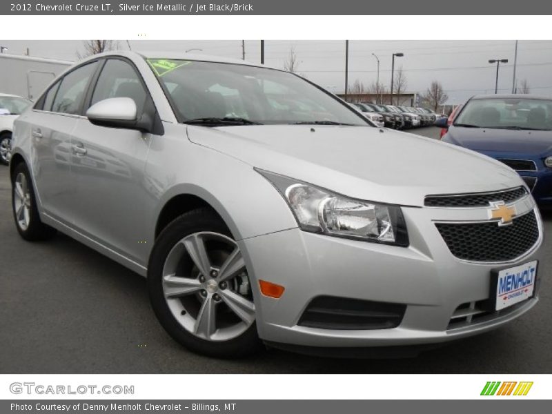 Silver Ice Metallic / Jet Black/Brick 2012 Chevrolet Cruze LT