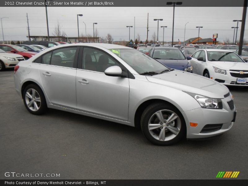 Silver Ice Metallic / Jet Black/Brick 2012 Chevrolet Cruze LT