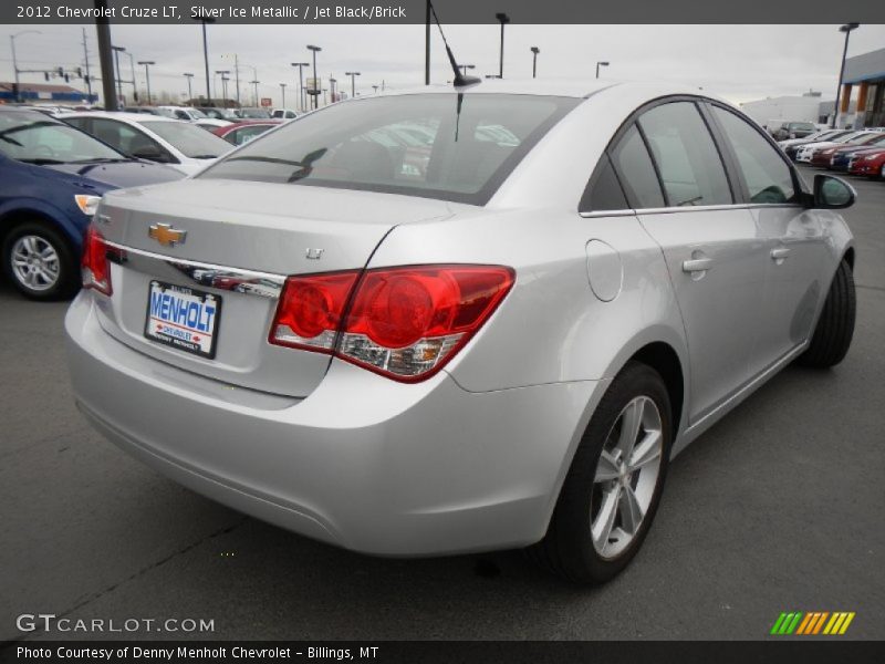 Silver Ice Metallic / Jet Black/Brick 2012 Chevrolet Cruze LT